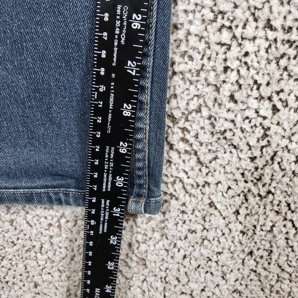 Levi's 505 Regular Fit Jeans Mens W33 L34 Blue Denim Classic Casual Pants - Picture 5 of 9